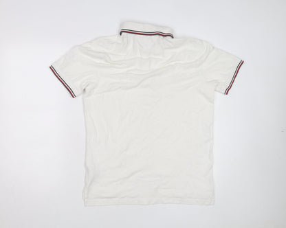 Tommy Hilfiger Men's White Slim Fit Polo Shirt XL Classic Casual