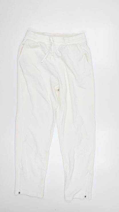 Marks and Spencer Women’s White Jogger Trousers M Breathable Stretch