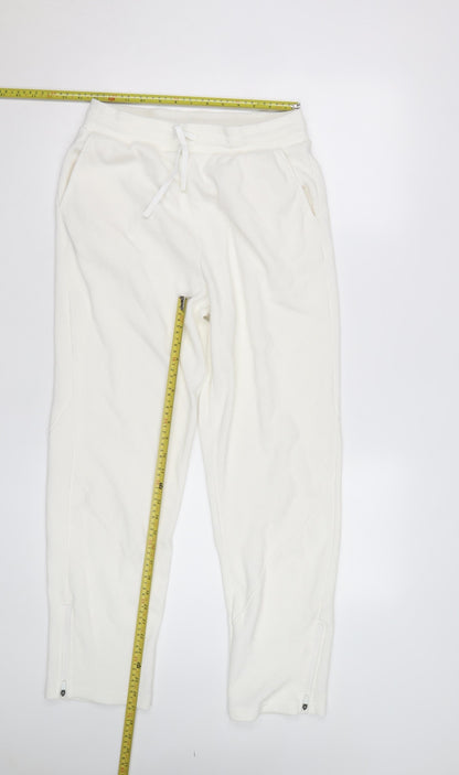 Marks and Spencer Women’s White Jogger Trousers M Breathable Stretch
