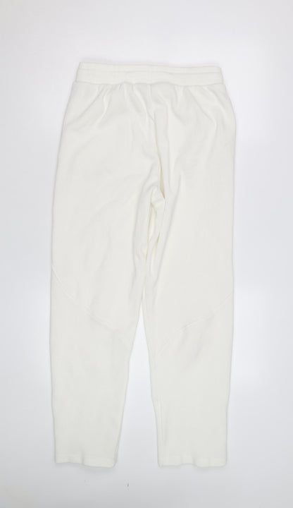 Marks and Spencer Women’s White Jogger Trousers M Breathable Stretch