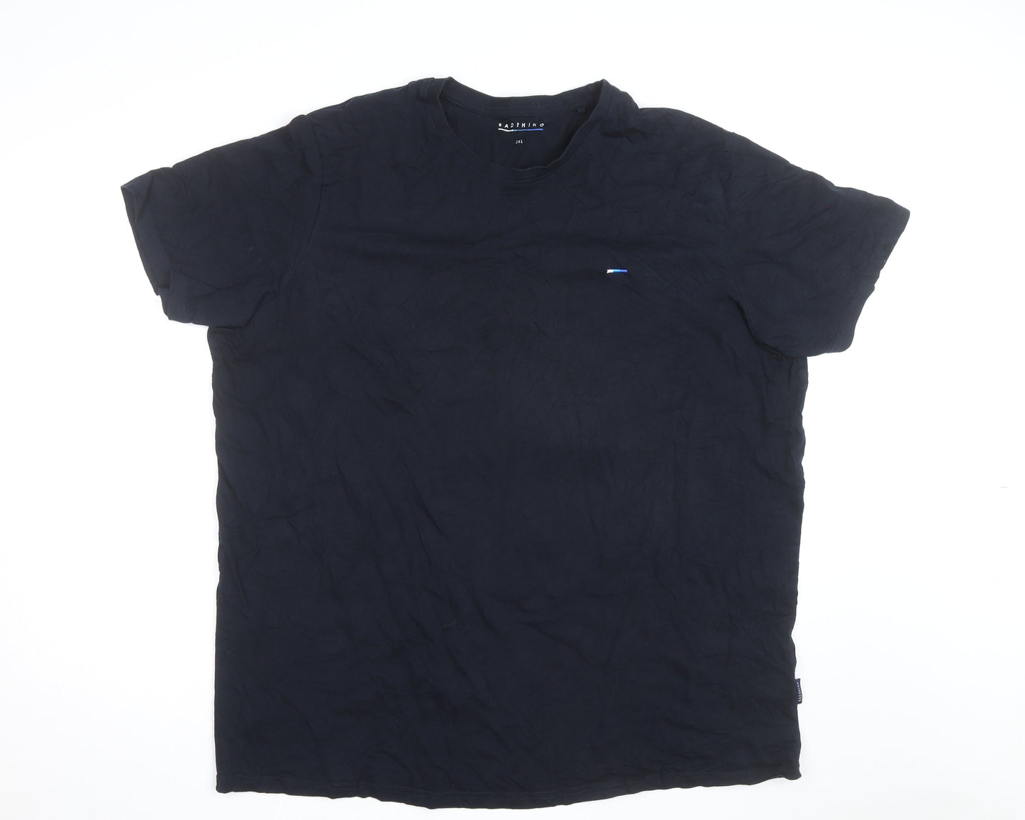 BadRhino Men’s Black 3XL Crew Neck Cotton T-Shirt