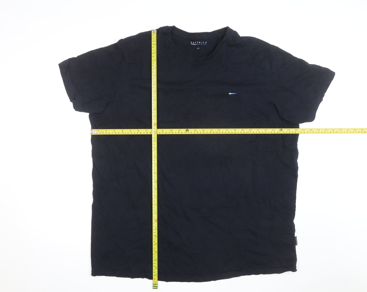 BadRhino Men’s Black 3XL Crew Neck Cotton T-Shirt