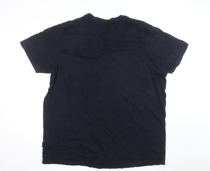 BadRhino Men’s Black 3XL Crew Neck Cotton T-Shirt