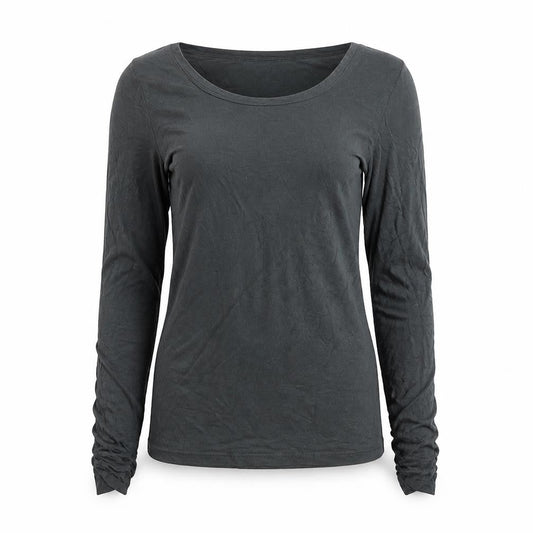 Mint Velvet Women's Black Long Sleeve Cotton Jersey Top Size 12