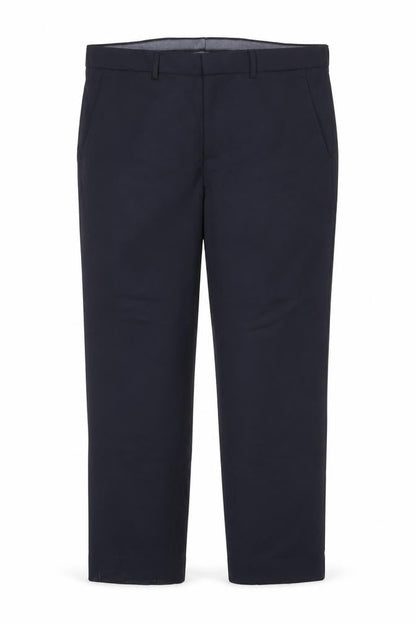 Marks and Spencer Men’s Navy Blue Regular Fit Wool Dress Trousers 34S