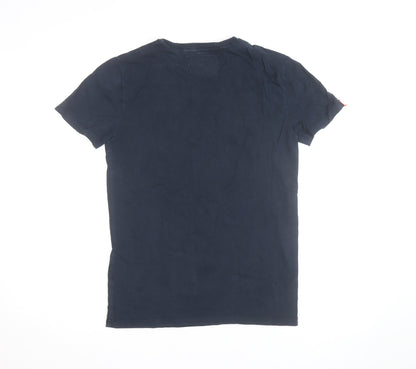 Superdry Men's Navy Blue Vintage Logo T-Shirt Size S Cotton