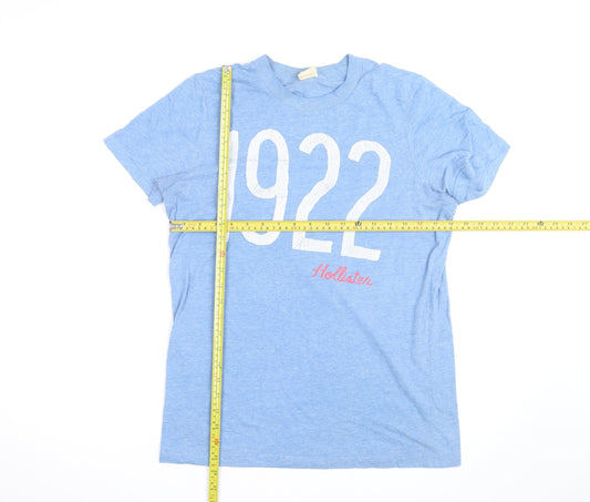 Hollister Men's Blue 1922 Graphic Crew Neck Short Sleeve T-Shirt Size M
