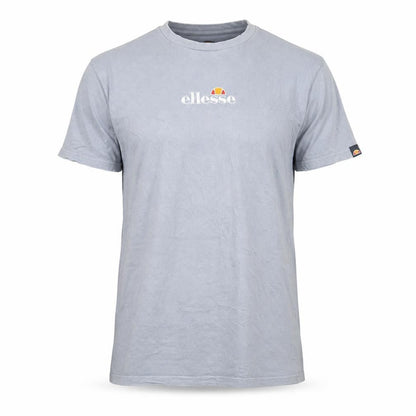 Ellesse Men’s Grey Cotton Crew Neck Logo Short Sleeve T-Shirt Size S