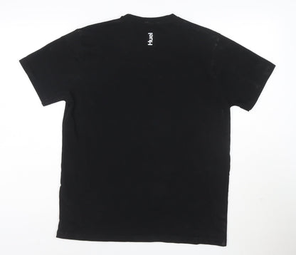 Huel Unisex Black Cotton Crew Neck Short Sleeve T-Shirt M