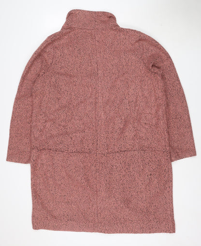 Next Women’s Pink Knit Coatigan Size 20 Regular Mid-Length