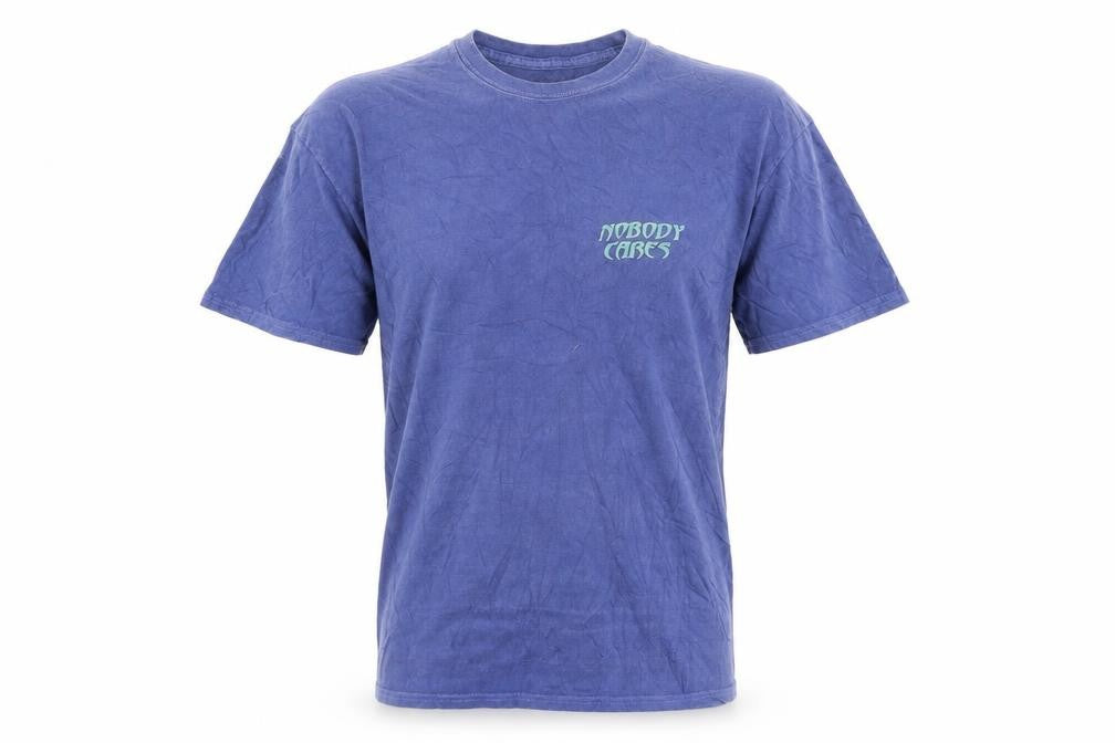 Urban Outfitters Men's Blue Oversized Graphic T-Shirt Small
