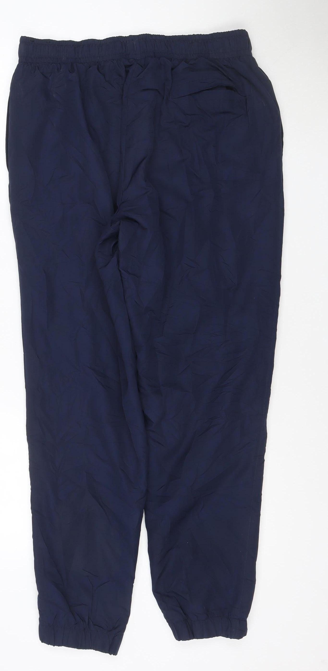 Nike Men's Blue L Track Pants Lightweight Woven Polyester Activewear