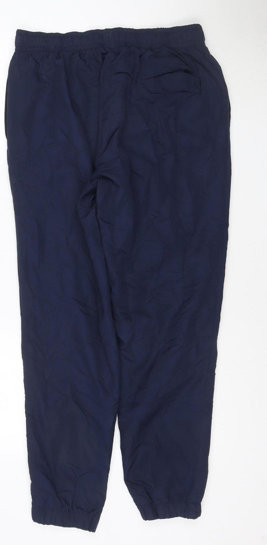 Nike Men's Blue L Track Pants Lightweight Woven Polyester Activewear