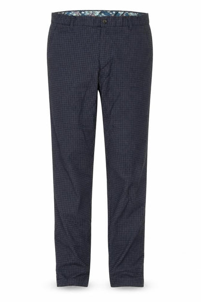 Next Men's Blue Check Slim Fit Tailored Trousers 30R