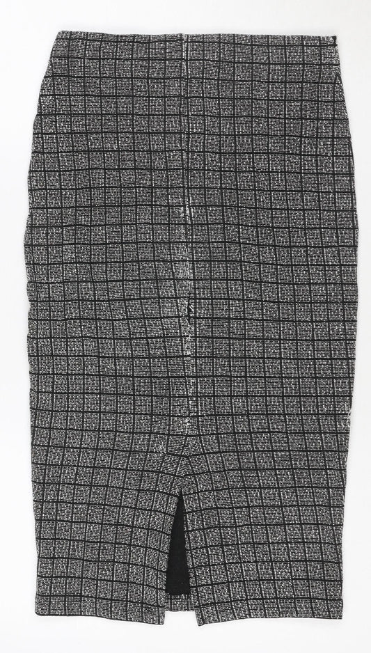 Cara & Co London Women's Black Check Sheath Dress Size 10