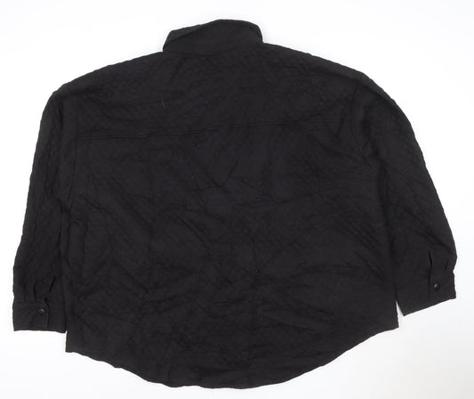 ASOS DESIGN Women’s Black Quilted Short Jacket Size 18