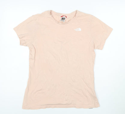 The North Face Womens Beige Cotton Short Sleeve T-Shirt M