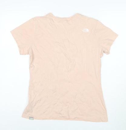 The North Face Womens Beige Cotton Short Sleeve T-Shirt M