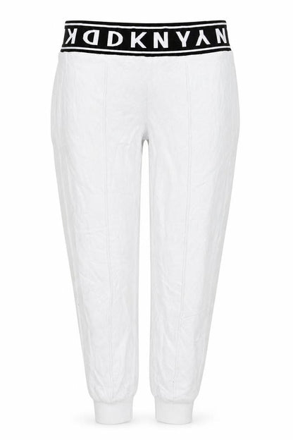 DKNY Sport Womens White Jogger Sweatpants Size S Cotton Blend