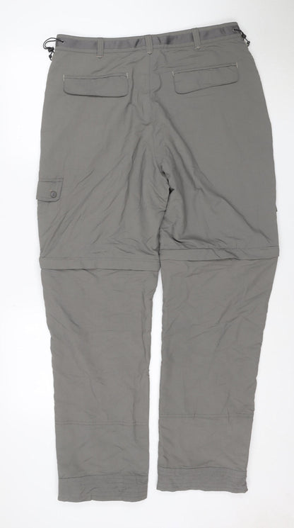 Peter Storm Men's Grey Cargo Trousers 34R Nylon Lightweight Outdoor