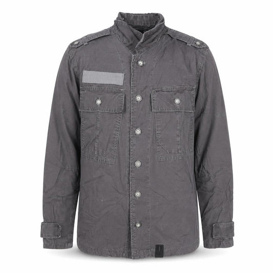 G-Star RAW Men's Grey Military Style Cotton Jacket M