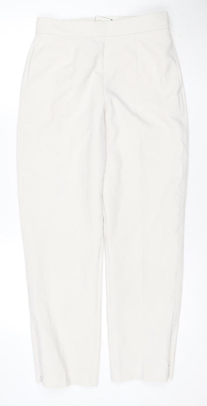 Marks and Spencer Women’s Beige Tapered Trousers Size 10 Regular