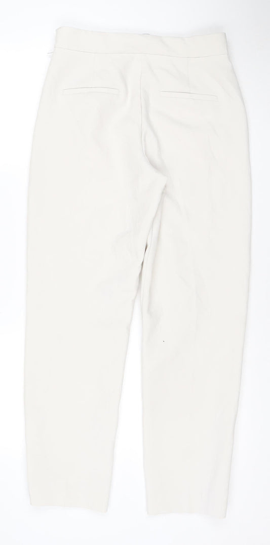 Marks and Spencer Women’s Beige Tapered Trousers Size 10 Regular