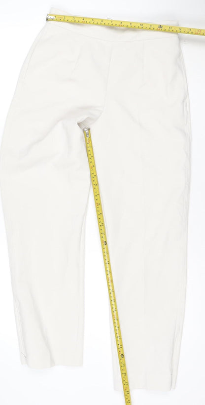 Marks and Spencer Women’s Beige Tapered Trousers Size 10 Regular