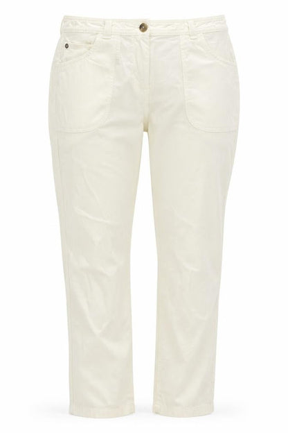 Marks & Spencer Womens Ivory Straight Jeans Size 12 Cotton Blend