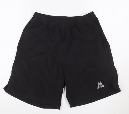 Montirex Mens Black Athletic Shorts M Lightweight Quick Dry