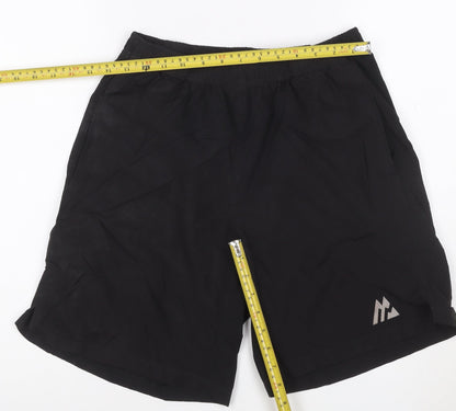 Montirex Mens Black Athletic Shorts M Lightweight Quick Dry