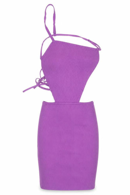 PRETTYLITTLETHING Women’s Purple Bodycon Mini Dress Size S