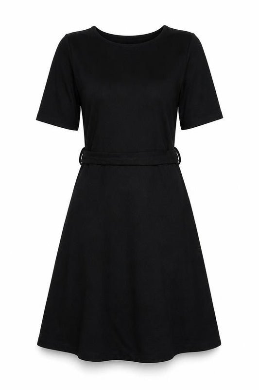 Marks & Spencer Women's Black Fit & Flare Short Dress Size 10
