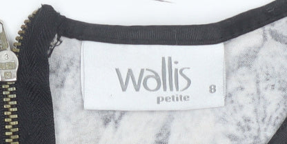 Wallis Petite Women’s Multicoloured Peplum Sleeveless Blouse Size 8