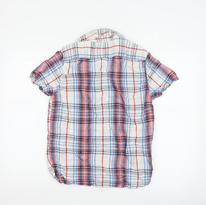 Levi's Womens Multicoloured Plaid Cotton Button-Up Shirt Size S