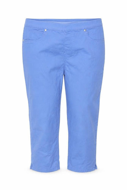 Intuition Women’s Blue Cropped Denim Stretch Trousers Size 14