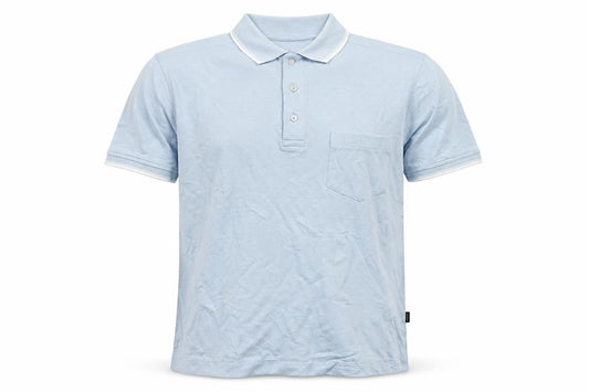 Feraud Men's Blue Short Sleeve Cotton Polo Shirt Size S