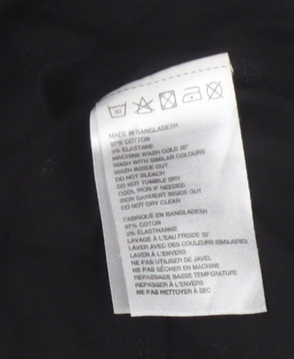 Huel Men's Black Crew Neck Cotton T-Shirt Size L
