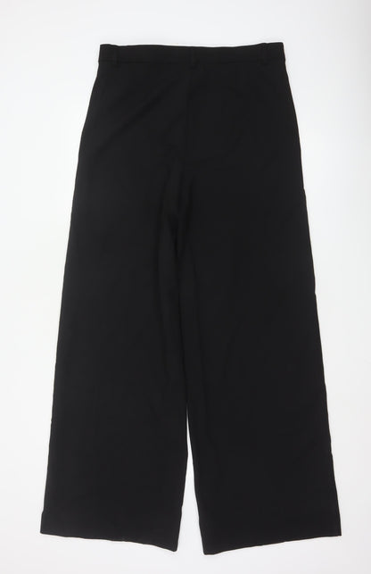 Zara Women’s Black Wide-Leg Trousers XL Polyester Blend