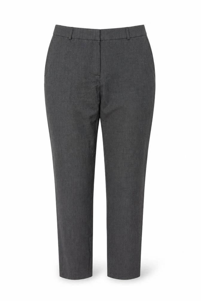 H&M Women’s Grey Stretch Work Trousers Size 12 Straight Leg