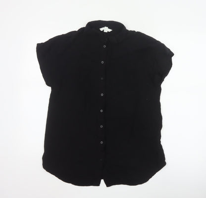 H&M Mama Black Button-Up Maternity Shirt Women’s S