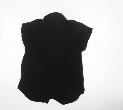 H&M Mama Black Button-Up Maternity Shirt Women’s S