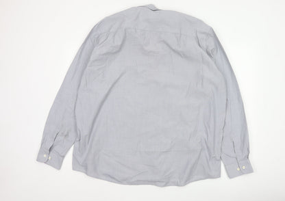 Cotton Traders Men’s Grey 19 Regular Fit Long Sleeve Button-Up Shirt