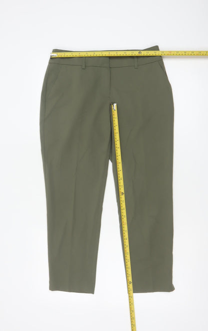 Dorothy Perkins Women’s Green Tapered Trousers Size 8 Polyester Blend