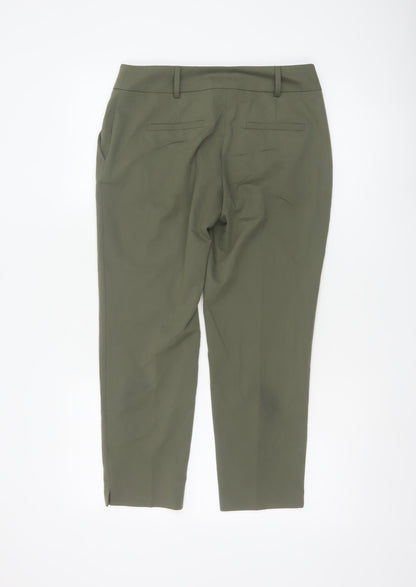 Dorothy Perkins Women’s Green Tapered Trousers Size 8 Polyester Blend