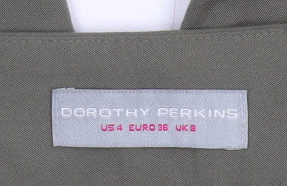 Dorothy Perkins Women’s Green Tapered Trousers Size 8 Polyester Blend
