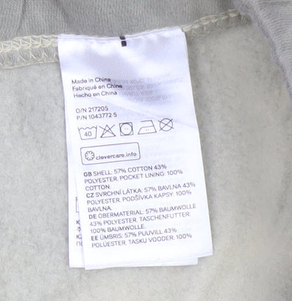 H&M Men’s Beige Relaxed Fit Sweat Shorts L Cotton Blend