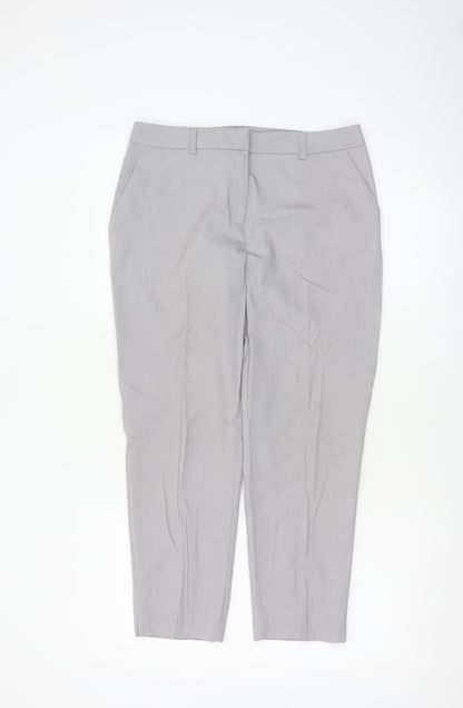 Dorothy Perkins Women Grey Slim Fit Dress Pants Size 8