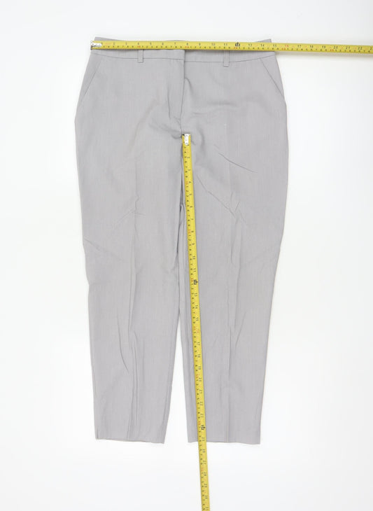 Dorothy Perkins Women Grey Slim Fit Dress Pants Size 8
