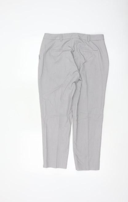 Dorothy Perkins Women Grey Slim Fit Dress Pants Size 8